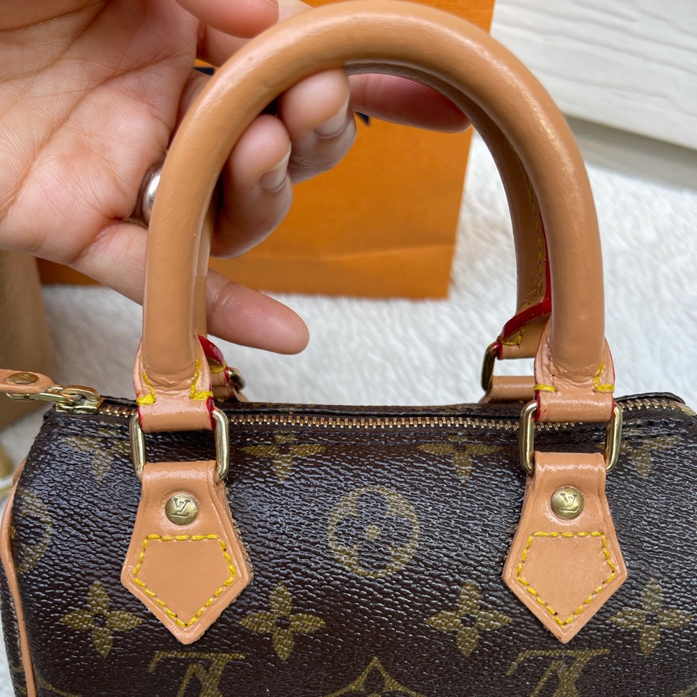 LOUIS VUITTON Monogram Mini Speedy Hand Bag - Picture 15 of 16